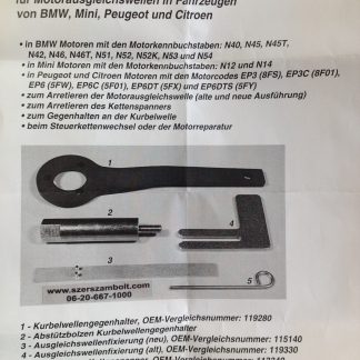 Balansz tengely rögzítő BMW 1,6, 1,8 és 2,0 literes 4 hengeres benzinmotorokhoz CON36135 - Image 4