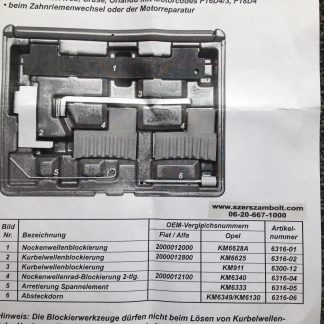 Opel vezérlésrögzítő készlet (1.4, 1.6, 1.8 vezérműszíjas, benzines) CON36316 - Image 2