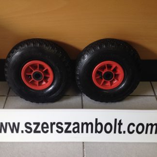 Tömlős kerék molnárkocsihoz (FKM01) műanyag felnis 3.00-4 (260x85) tűgörgős 12339 - Image 3