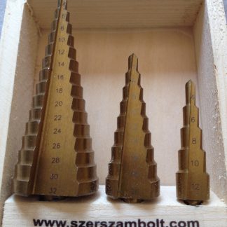 Lépcsős fúrószár készlet prémium minőség - titánium bevonat (4-32mm) CON443 - Image 4