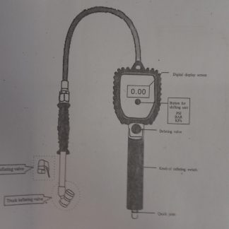 Kerékfújó (pumpálófej) digitális nyomáskijelzővel WT04691 - Image 4