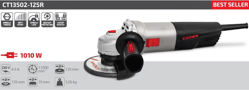 Sarokcsiszoló 1010W 125 mm CT13502
