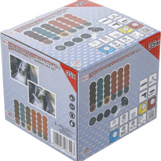 Csiszolókorong / Velcro korong készlet | Ø 50 mm | 35 darabos BGS-6649 - Image 3