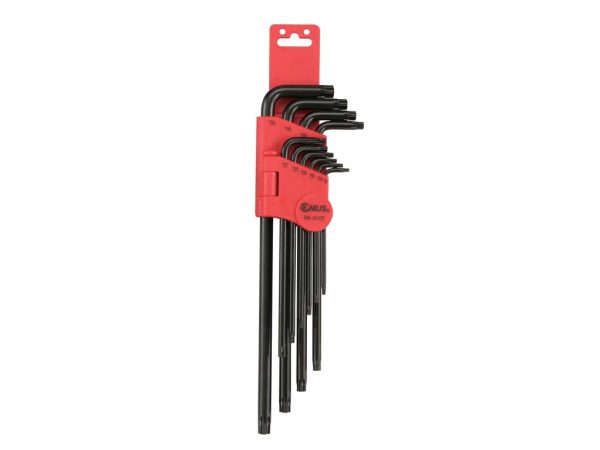 T-torx (lyukas) kulcs készlet, l-alakú, 10 darabos SK-010T