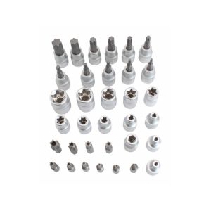 E-torx dugókulcs és torx bit dugókulcs készlet (3/8") 34 részes A-TXSET34 - Image 2