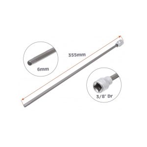 Imbusz bit dugókulcs VAG féltengelyhez 6mm 3/8″ (355mm) A-BHX6L - Image 2