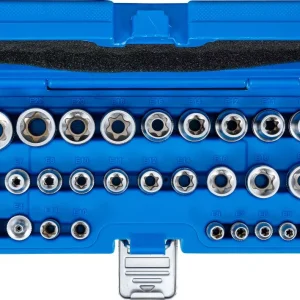 E-torx dugókulcs készlet 1/4" & 1/2″ E4-E24 (18 részes) BGS-70099 - Image 2