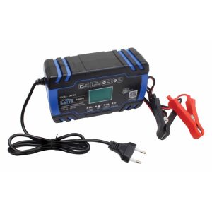 Intelligens, automata akkumulátortöltő LCD kijelzővel (12V/8A 24V/4A) S-90311